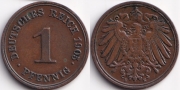 Германия 1 пфенниг 1905 E
