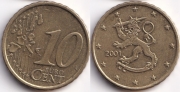 Финляндия 10 евроцентов 2001
