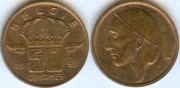 Бельгия 50 сантимов 1993 Belgie