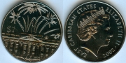 Восточные Карибские Штаты 1 Доллар 2002 Салют
