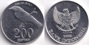 Индонезия 200 Рупий 2003 UNC