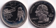 США 25 центов 2002 Огайо S ПРУФ