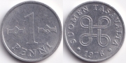 Финляндия 1 пенни 1976